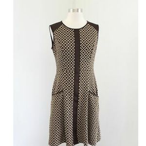 Ann Taylor Loft Brown Tan dress